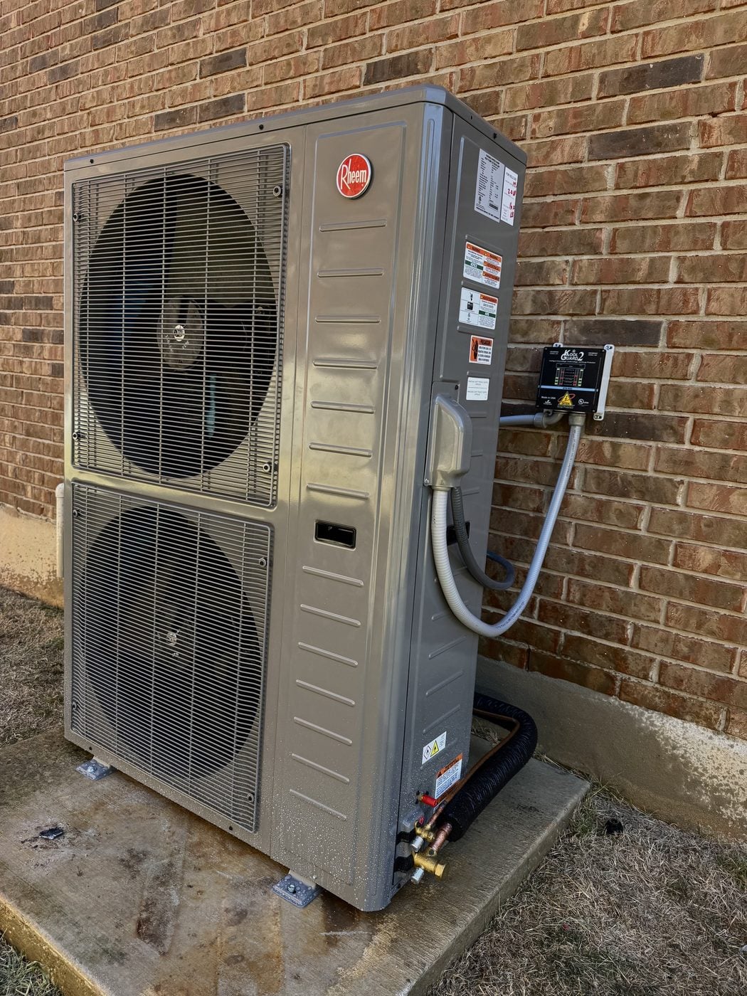 Rheem AC unit installation